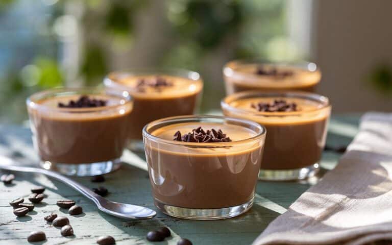 Kaffee-Dessertcreme Express: Eine ultra-schmelzende und samtige Pause, die die eifreie Kaffeepause neu erfindet.